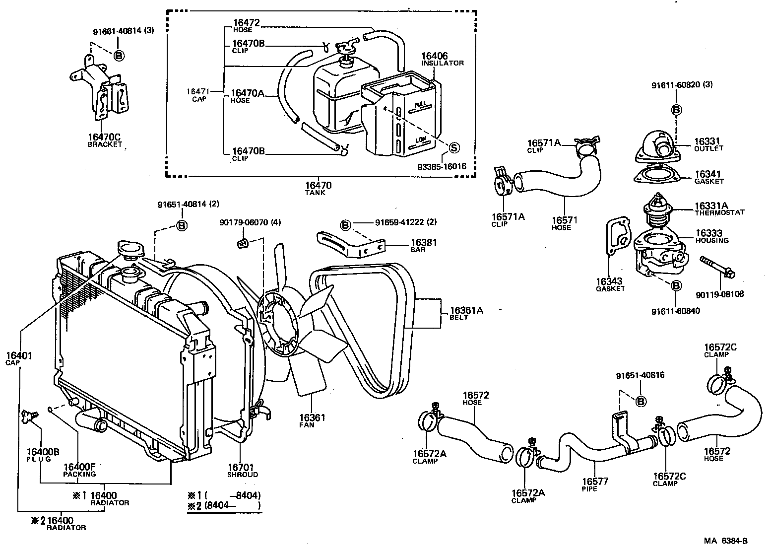 Radiator Water Outlet