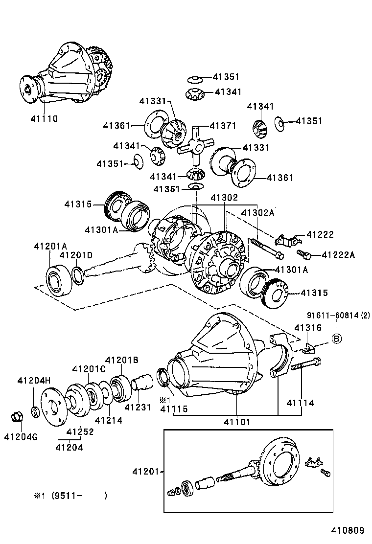 Rear Axle Housing Differential