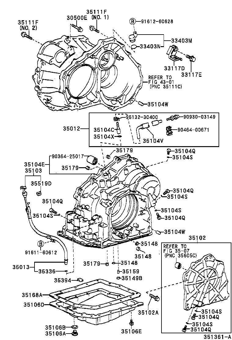 Transmission Case & Oil Pan