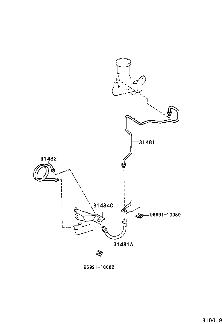 Clutch Pedal Flexible Hose