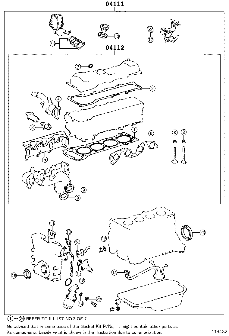Engine Overhaul Gasket Kit