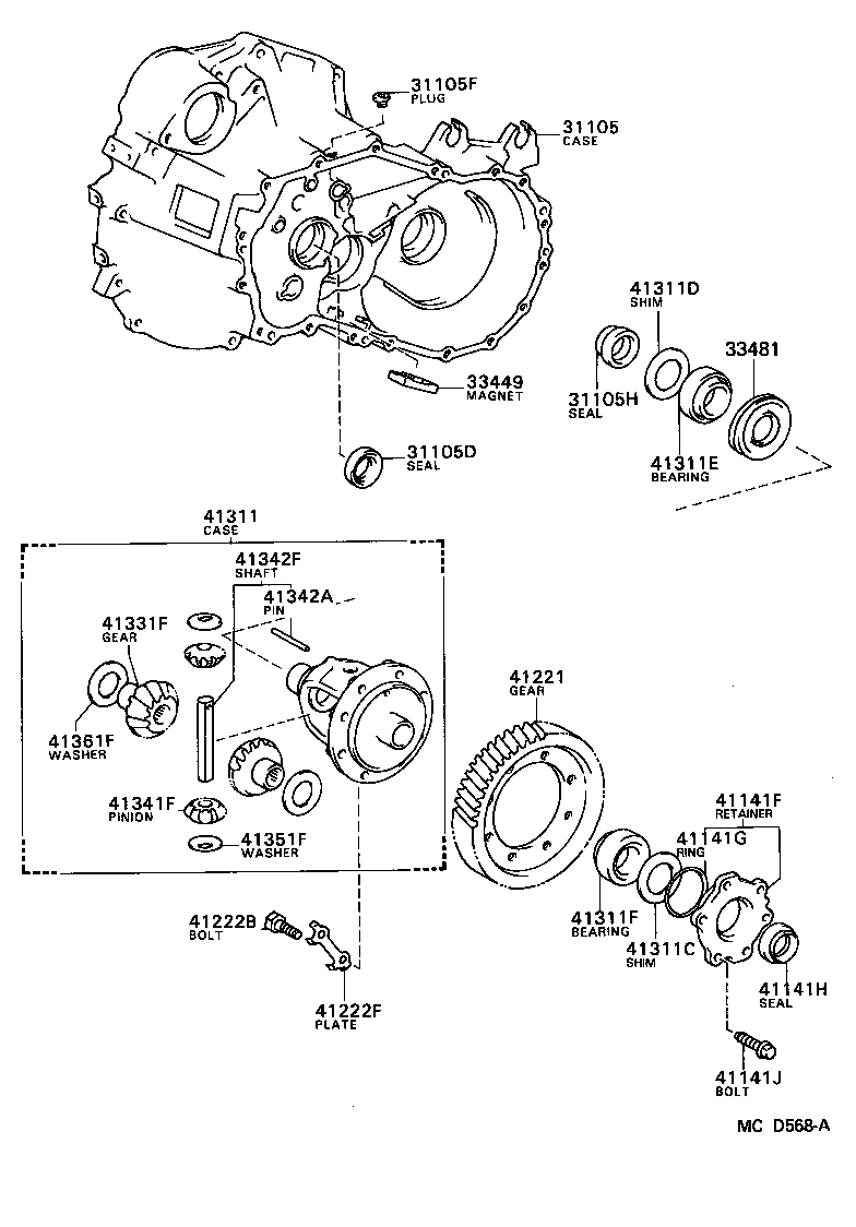 Front Axle Housing & Differential