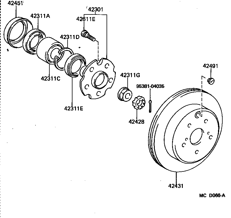 Rear Axle Shaft Hub