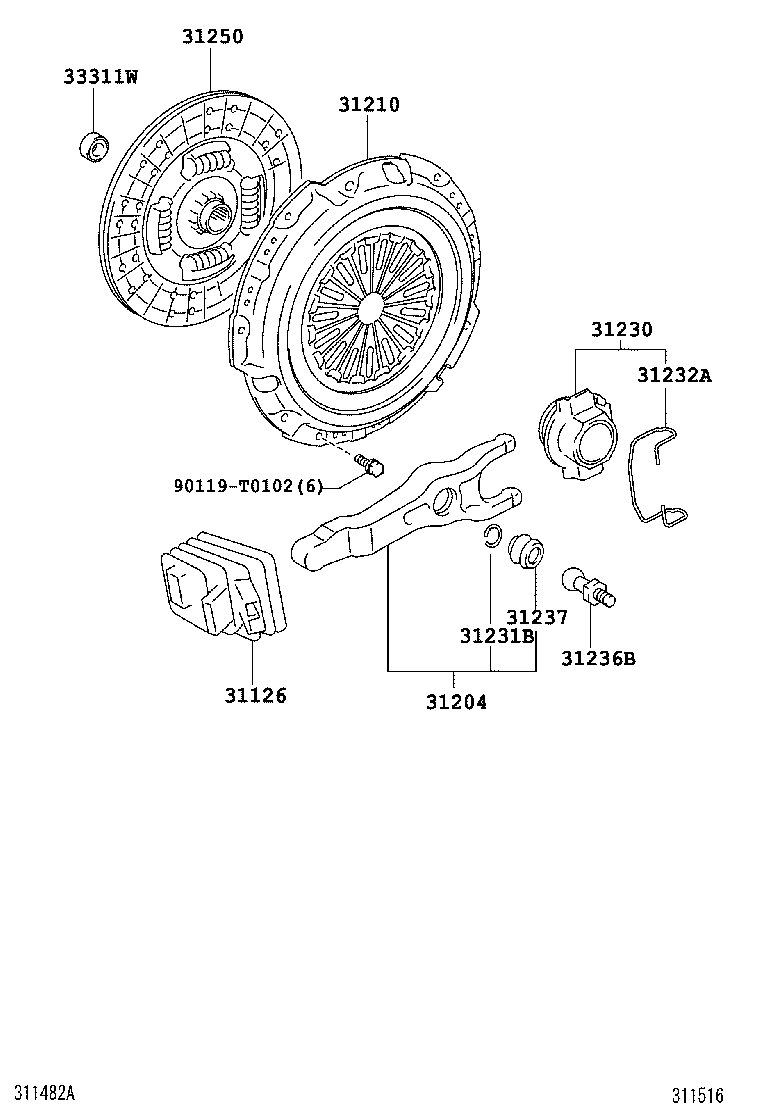 Clutch & Release Fork