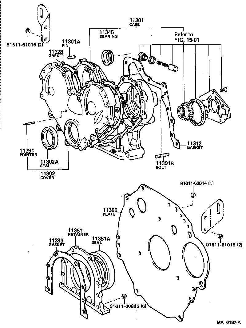 Timing Gear Cover & Rear End Plate