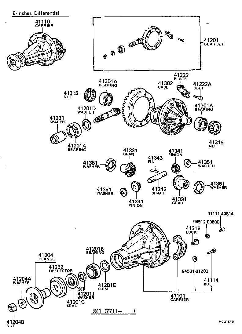 Rear Axle Housing Differential