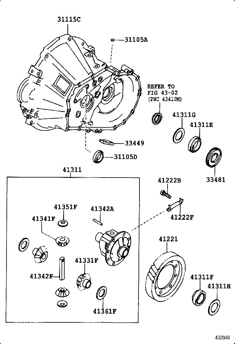 Front Axle Housing & Differential