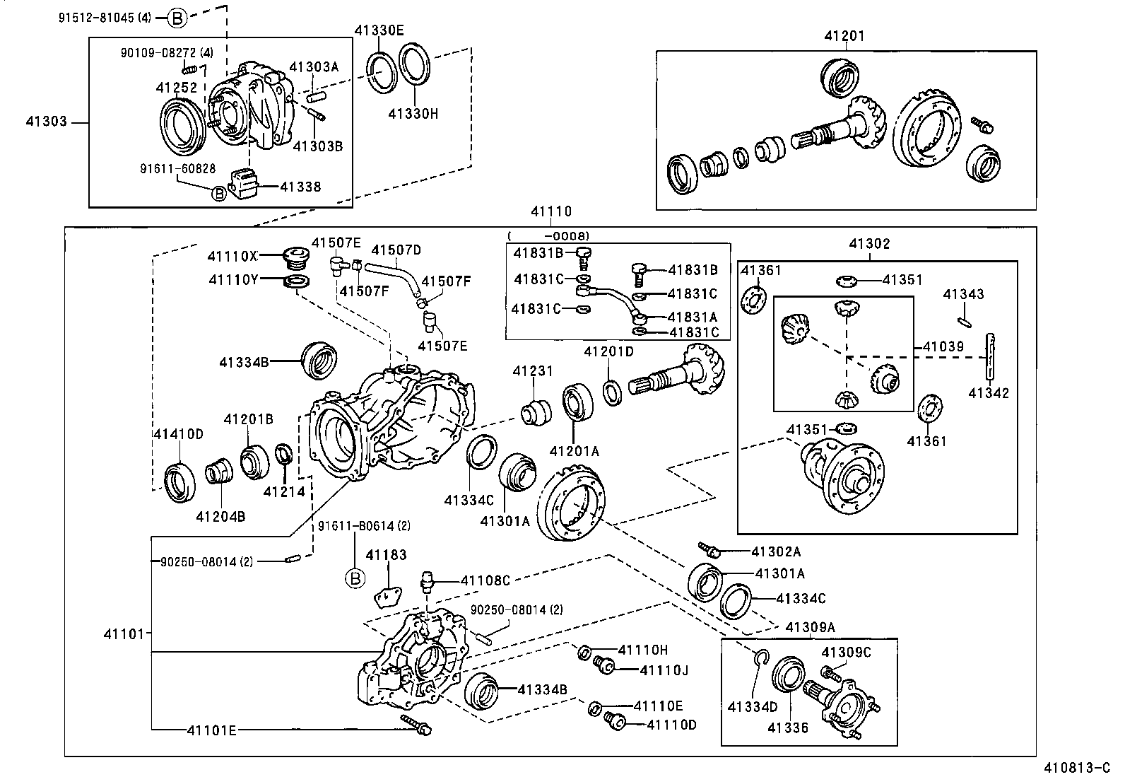 Rear Axle Housing Differential