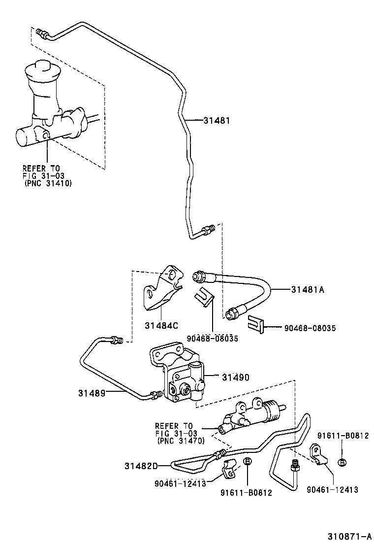 Clutch Pedal Flexible Hose