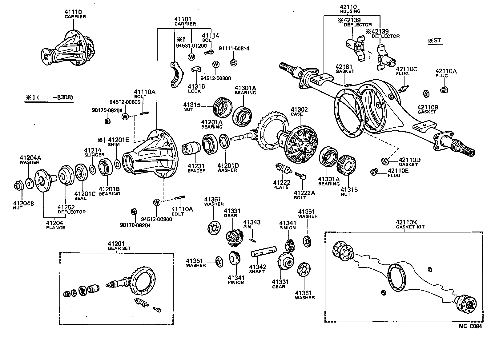 Rear Axle Housing Differential