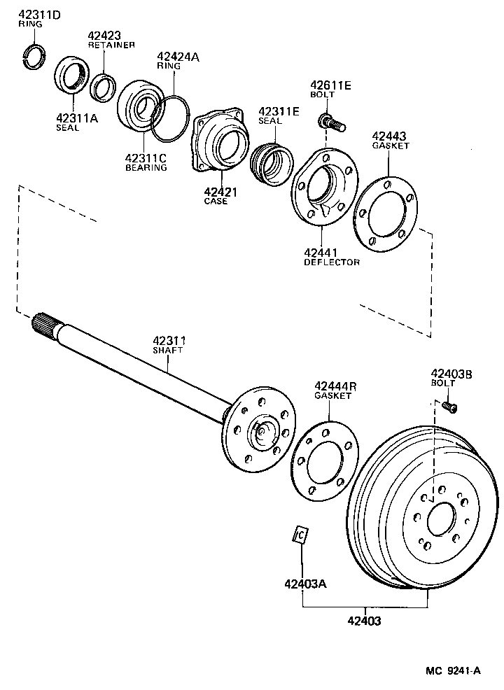 Rear Axle Shaft Hub