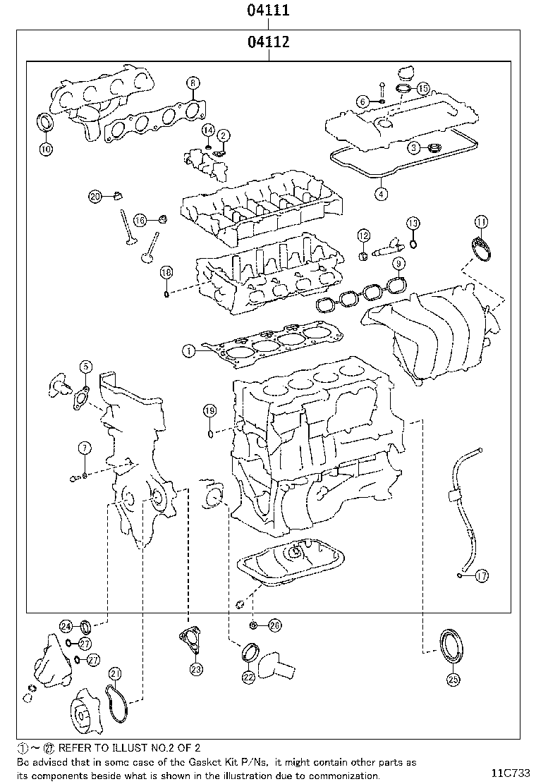 Engine Overhaul Gasket Kit