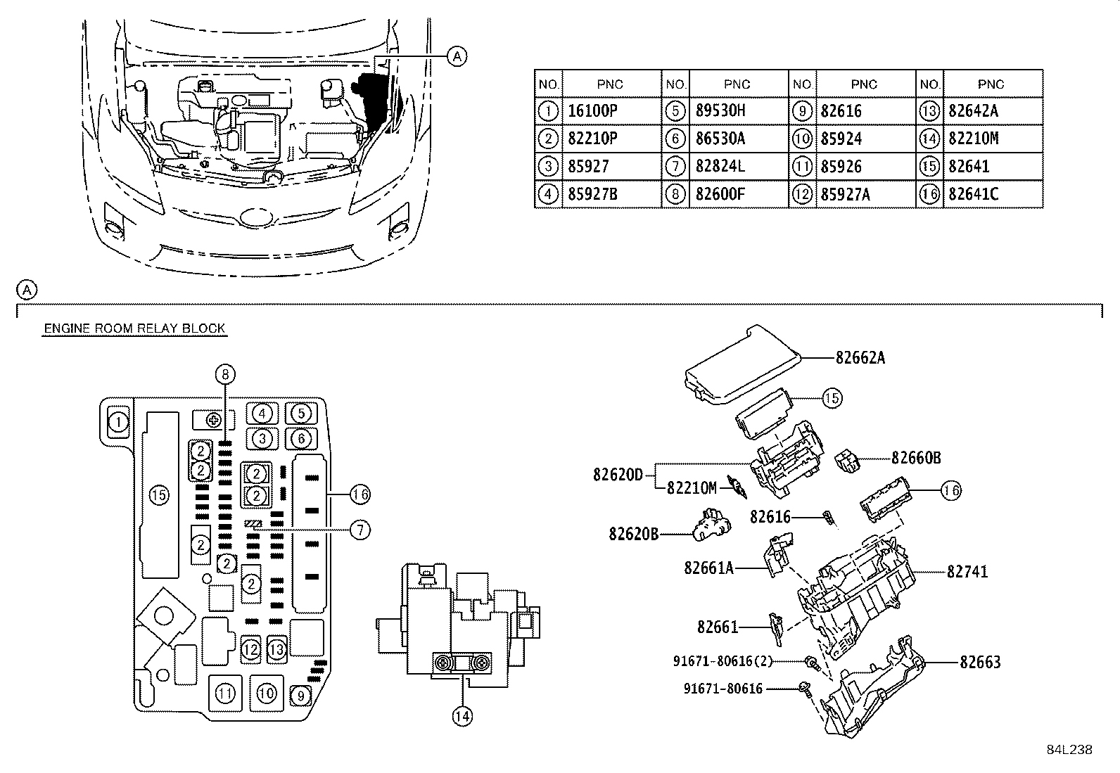 82641-75080 Relay, Integration Toyota | YoshiParts