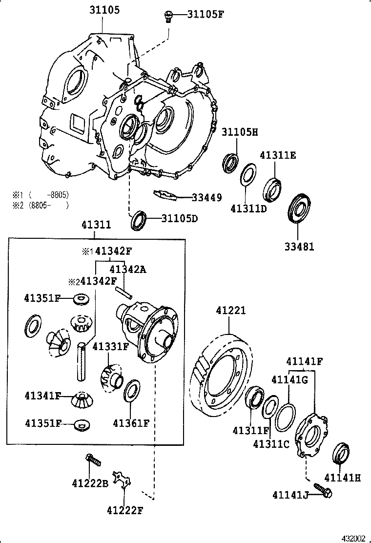 Front Axle Housing & Differential