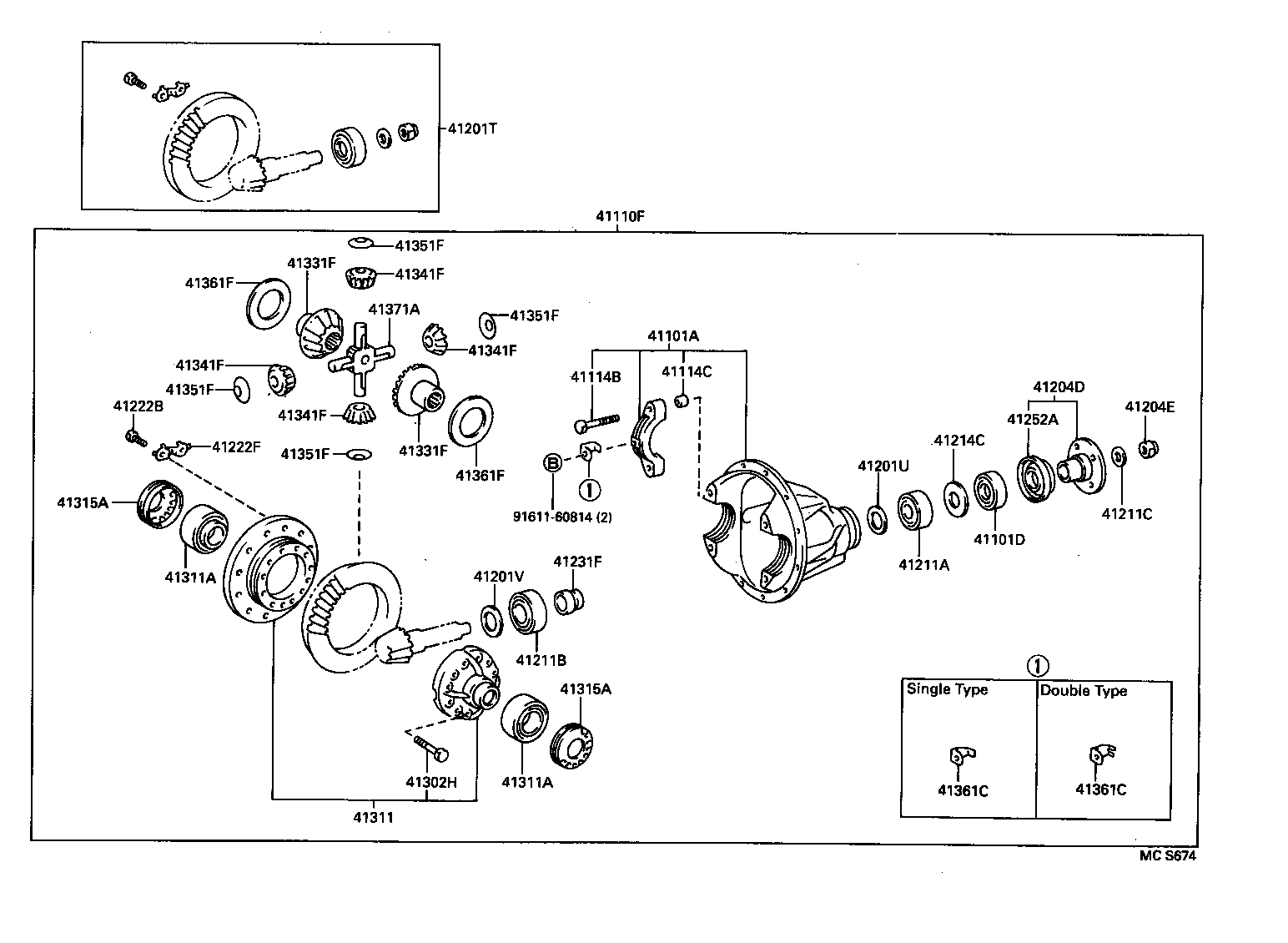 Front Axle Housing & Differential