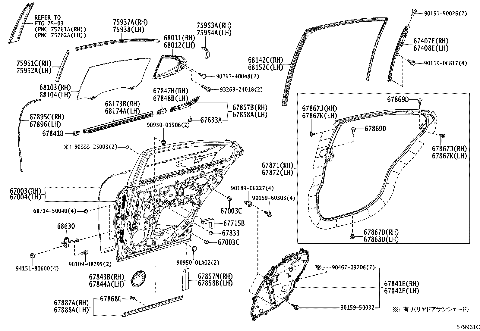 Rear Door Panel & Glass