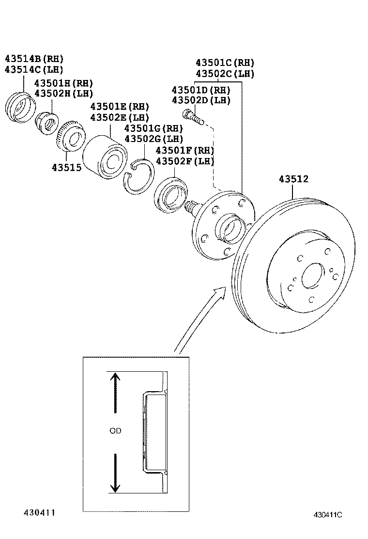 Front Axle Hub