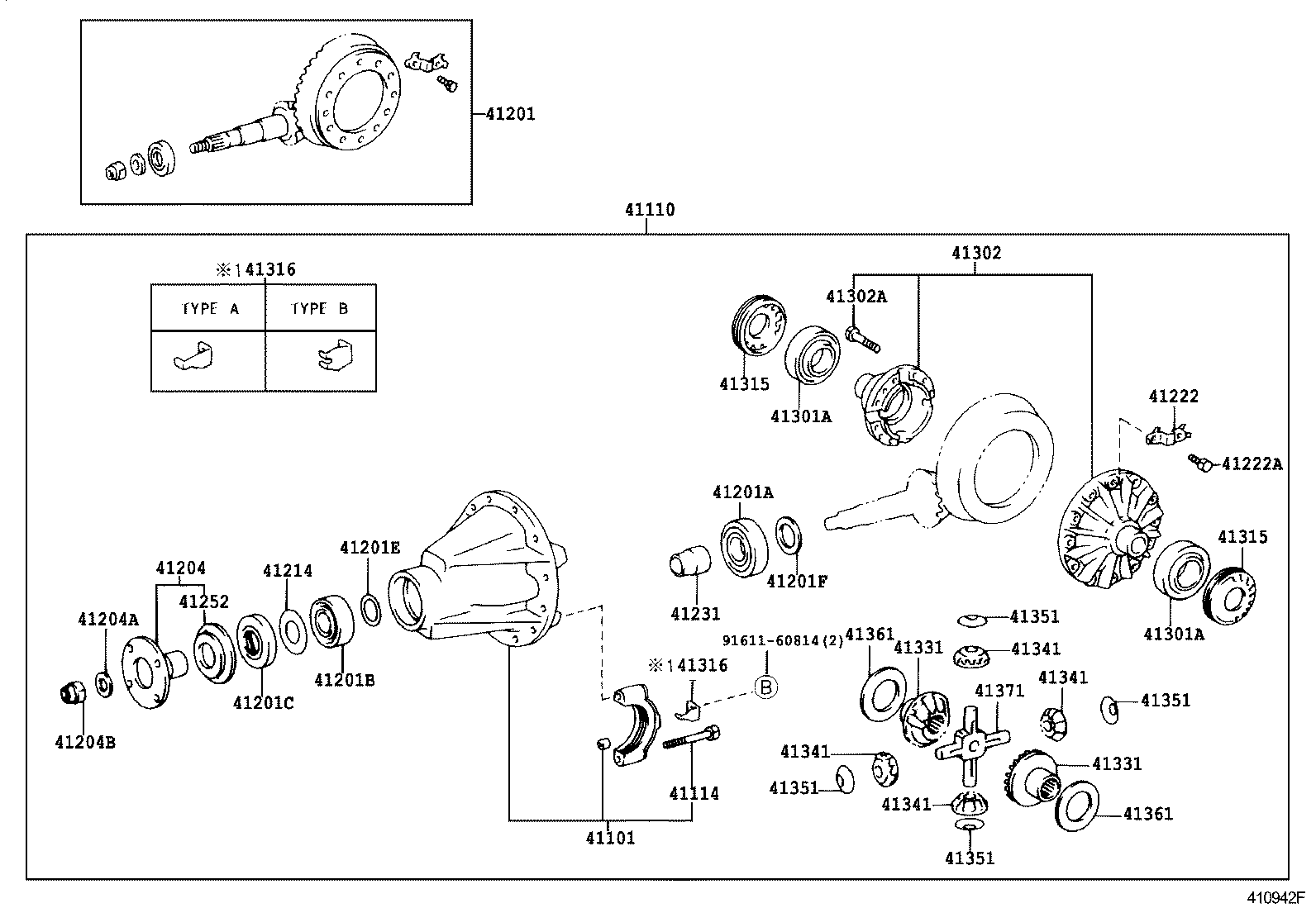 Rear Axle Housing Differential