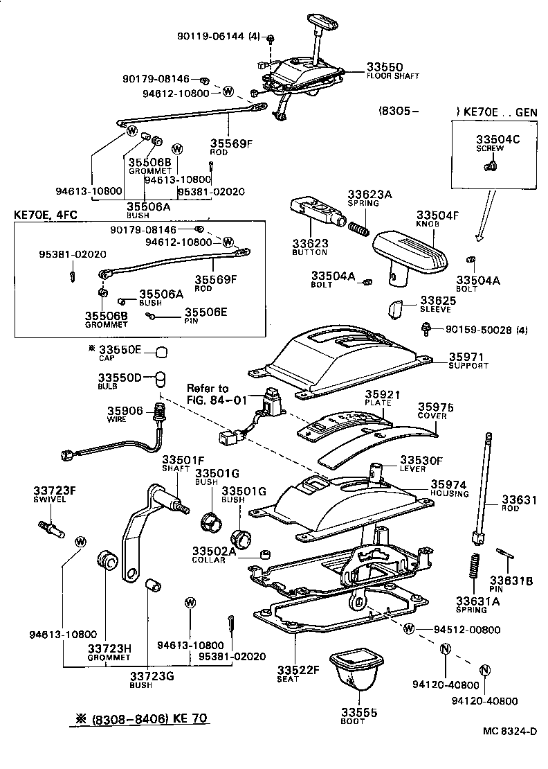 Shift Lever & Retainer