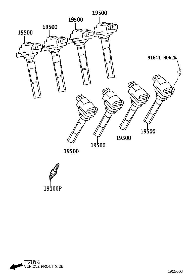 Ignition Coil Spark Plug Glow Plug