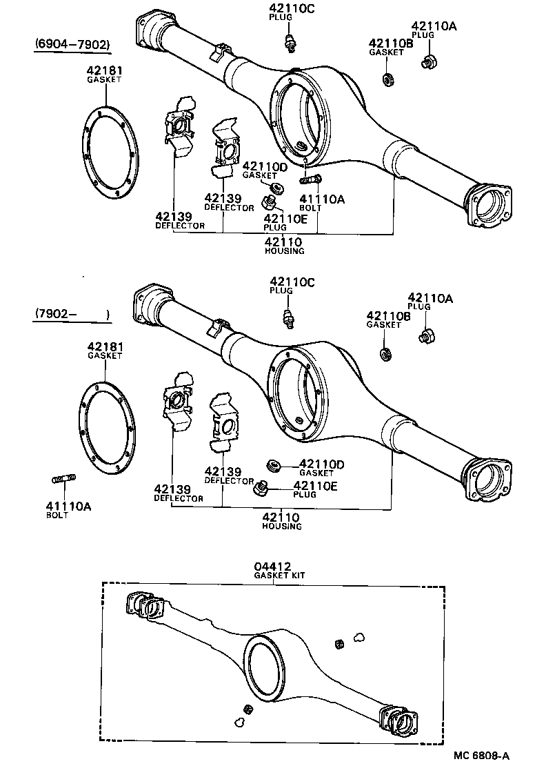 Rear Axle Housing Differential