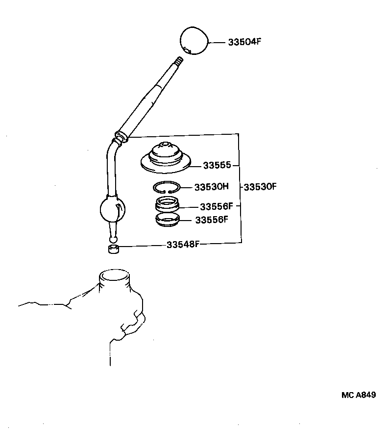 Shift Lever & Retainer