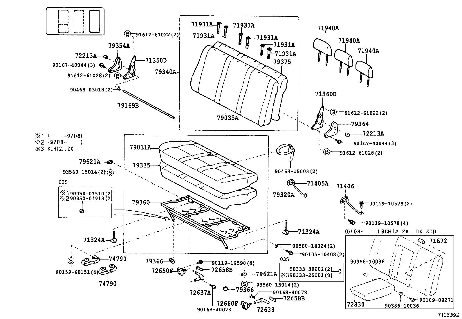 Asiento y pista del asiento