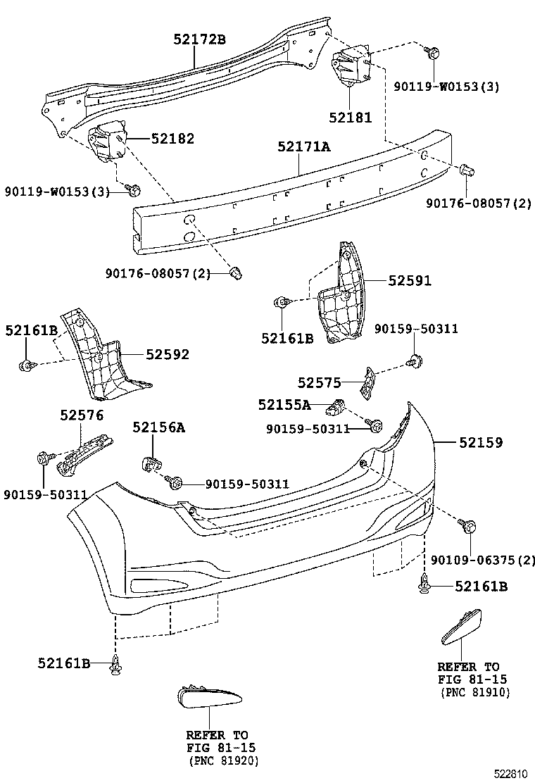 Rear Bumper & Bumper Stay