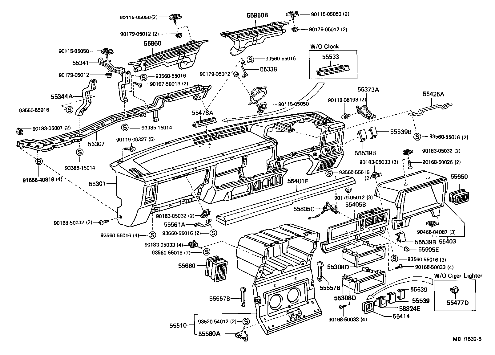 Instrument Panel Glove Compartment