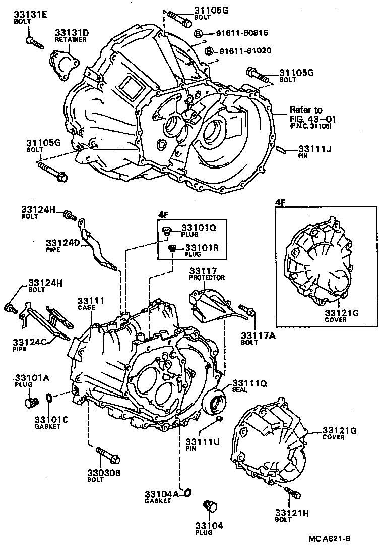 Clutch Housing + Transmission Case