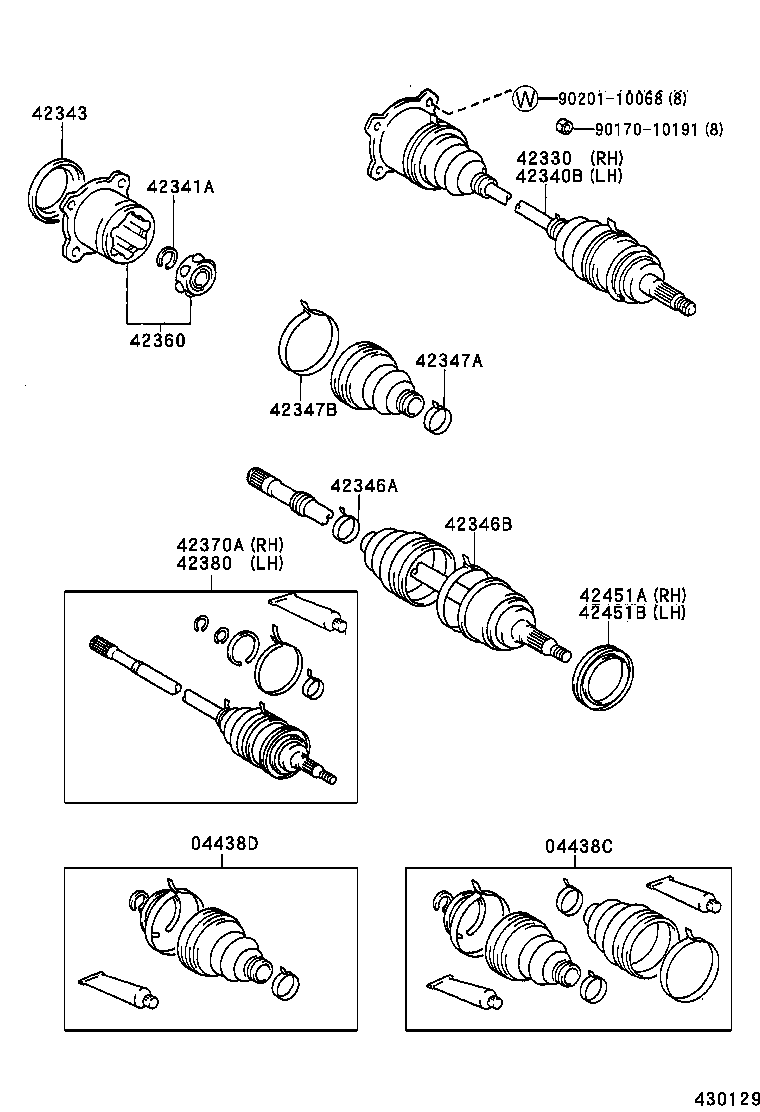 Rear Axle Shaft Hub