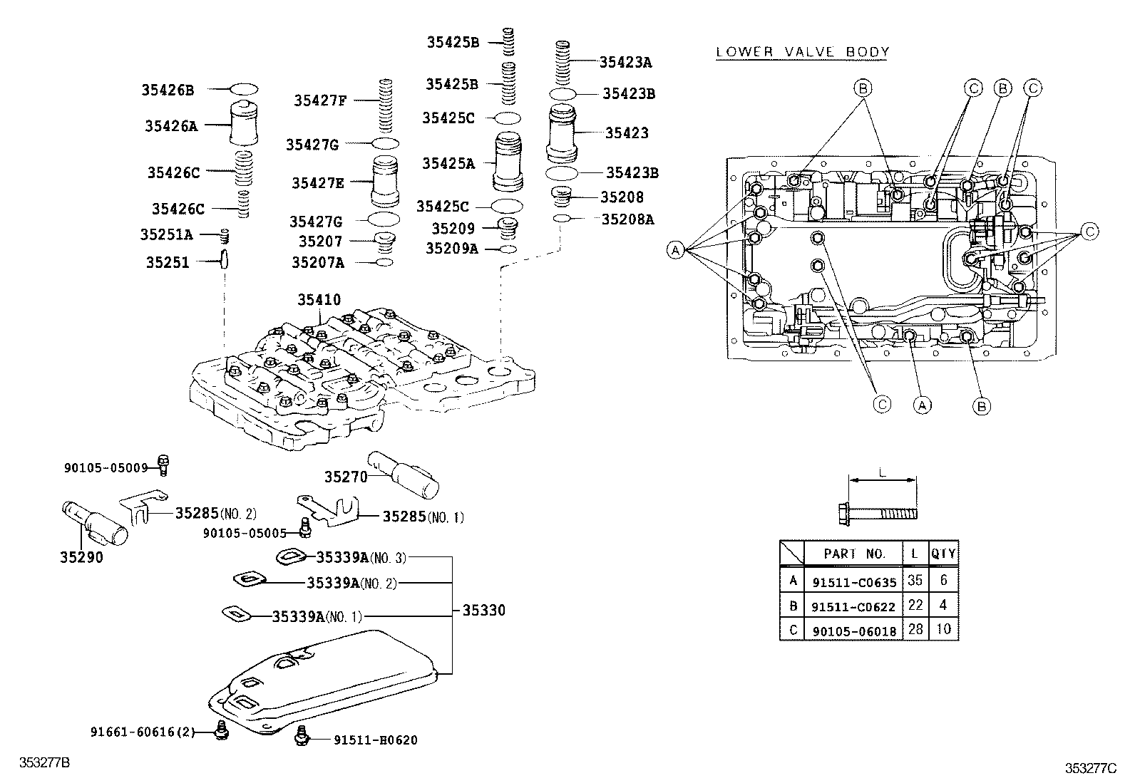 Valve Body Oil Strainer