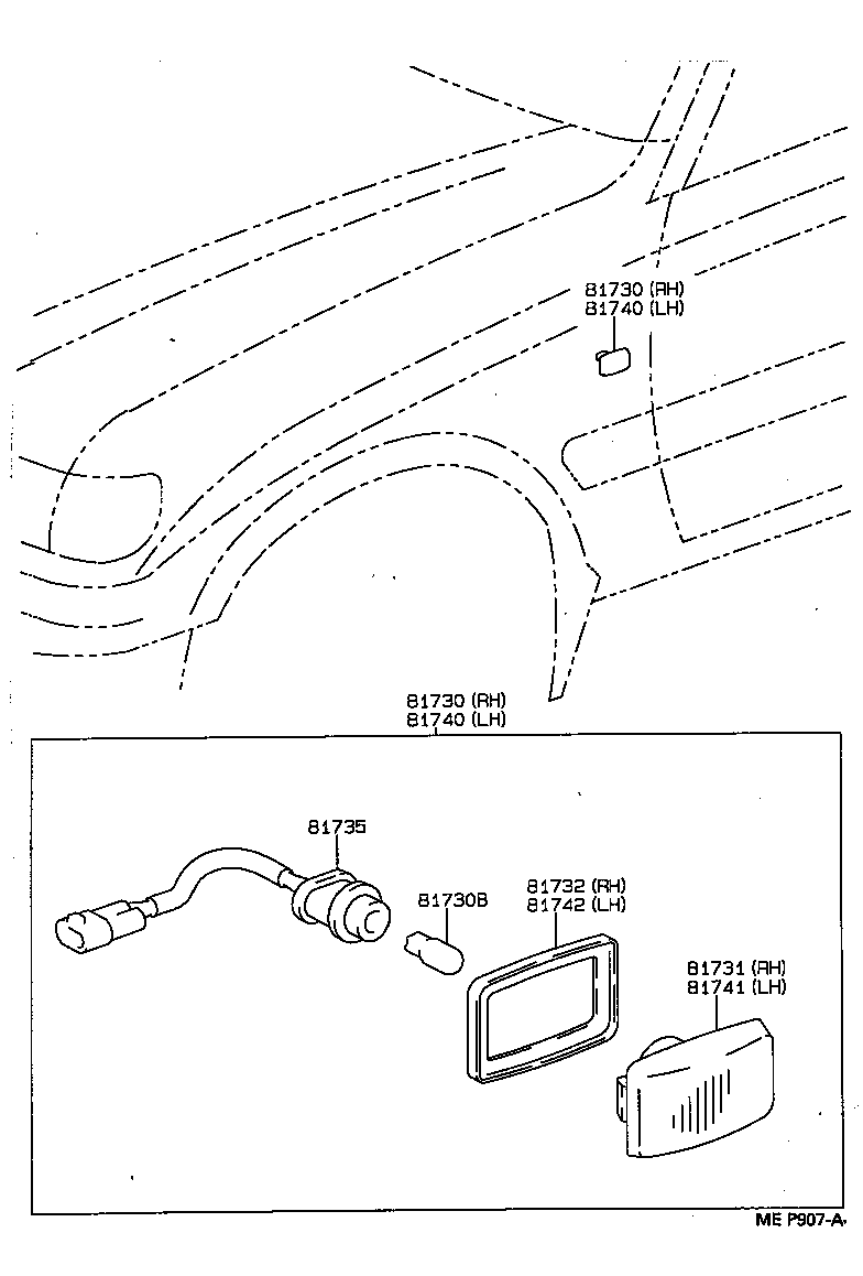 Turn Signal Lamp & Outer Mirror Lamp