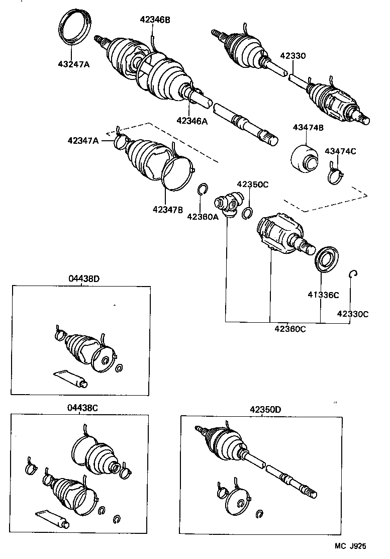 Rear Axle Shaft Hub