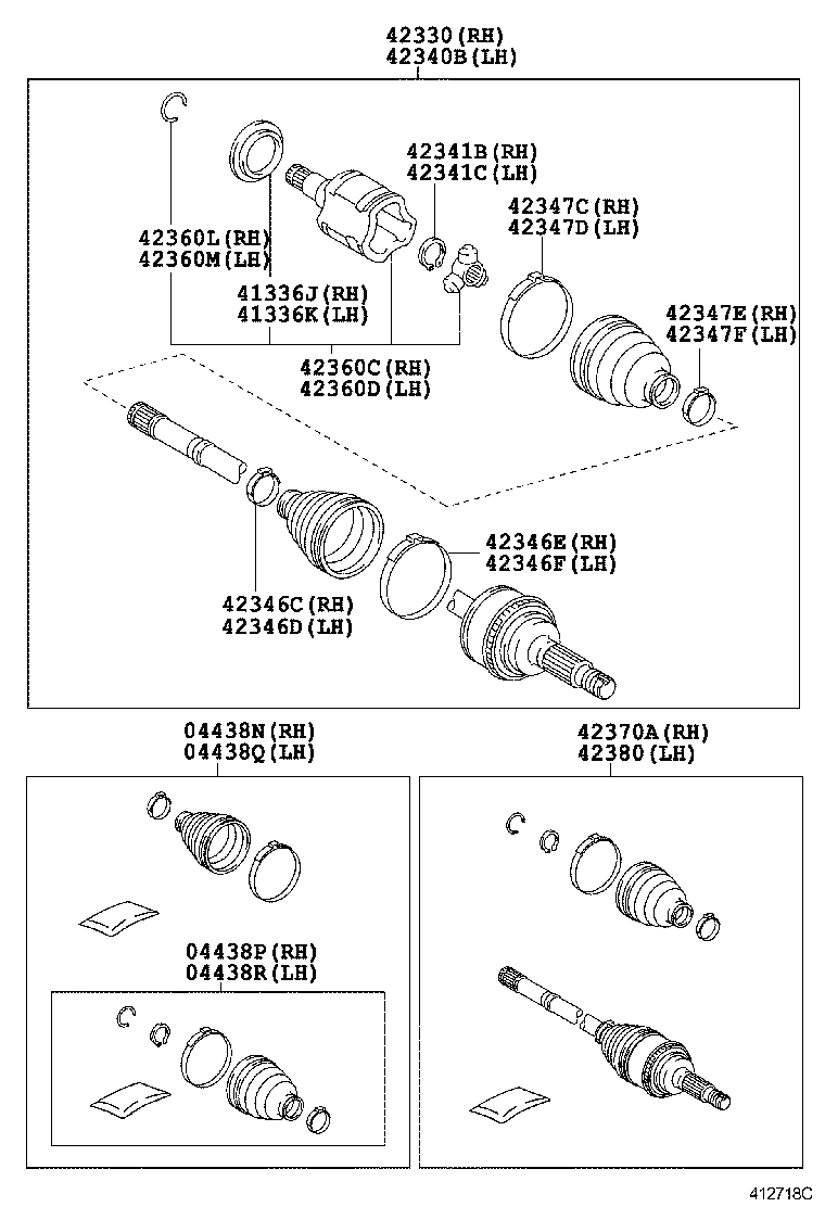 Rear Axle Shaft Hub