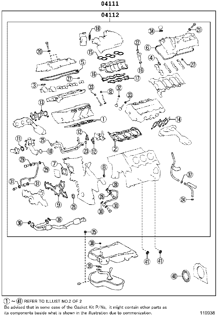 Engine Overhaul Gasket Kit