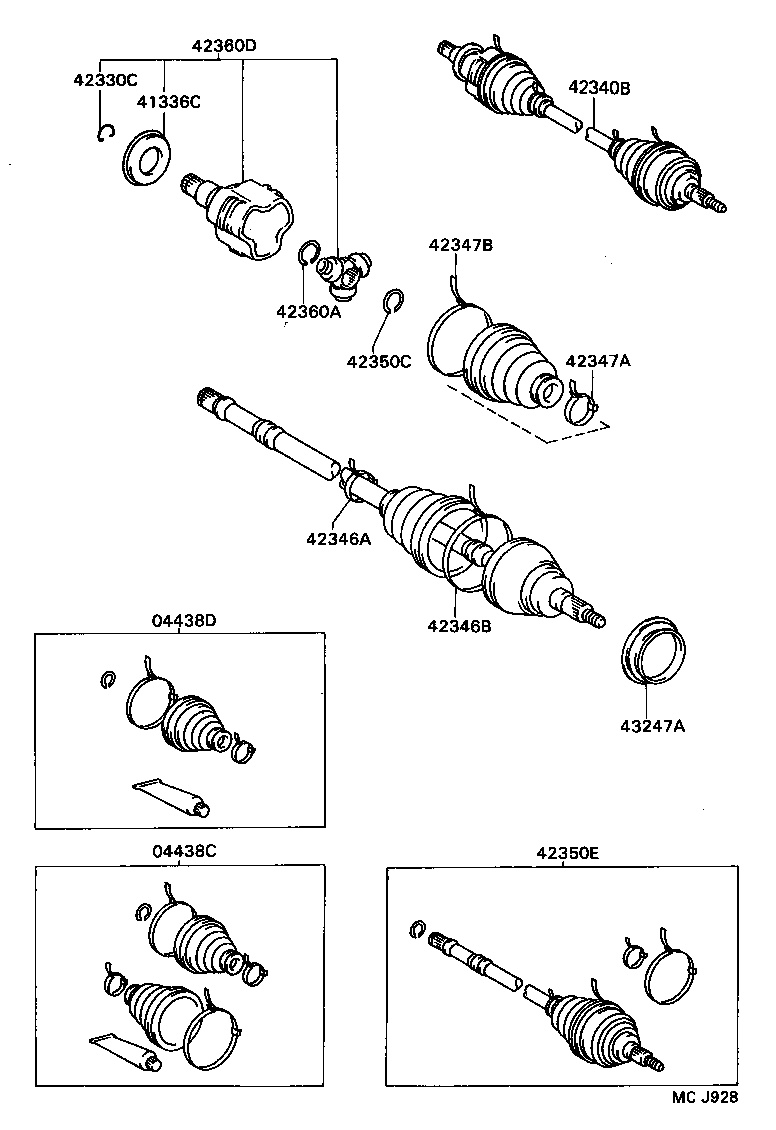 Rear Axle Shaft Hub
