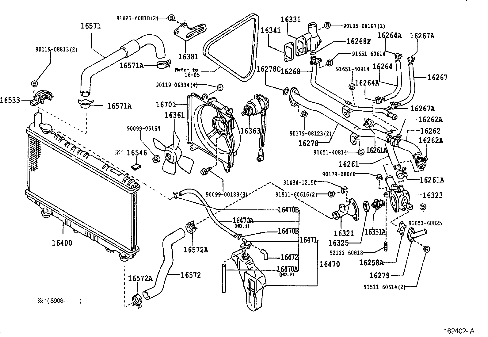 Radiator Water Outlet