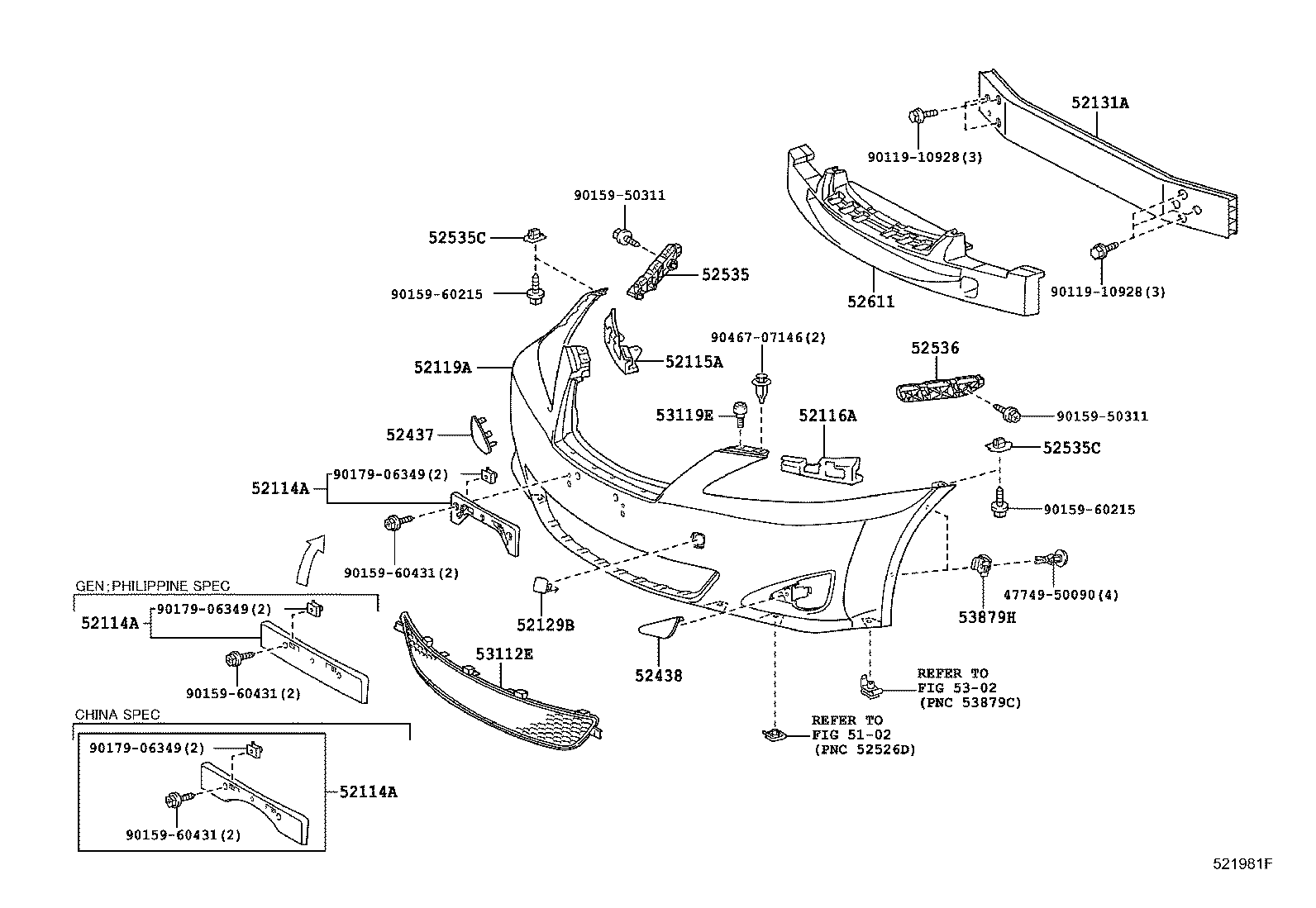 Front Bumper Bumper Stay