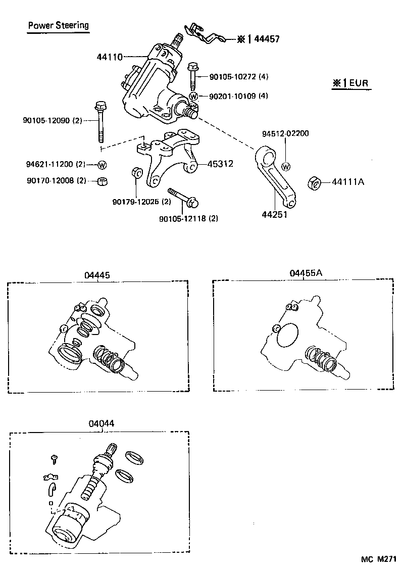 Enlace del mecanismo de dirección