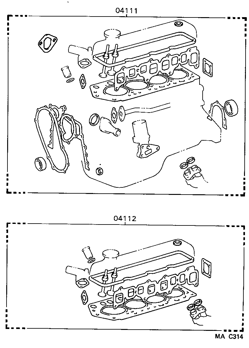 Engine Overhaul Gasket Kit