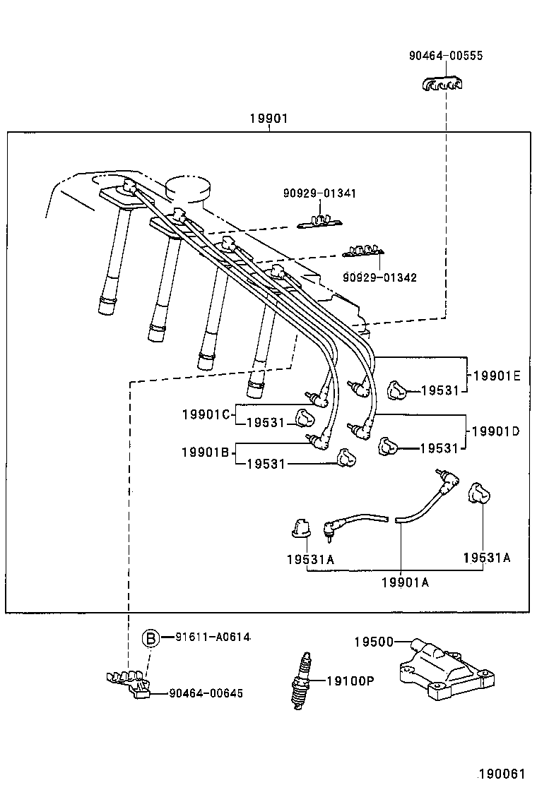 Ignition Coil Spark Plug Glow Plug