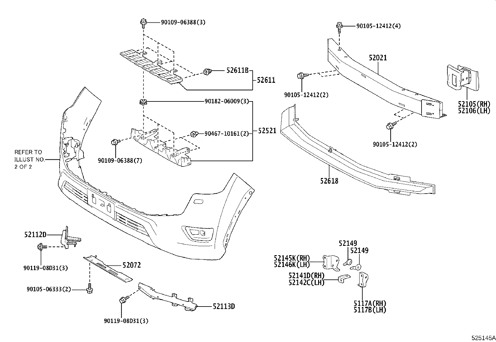 Front Bumper Bumper Stay
