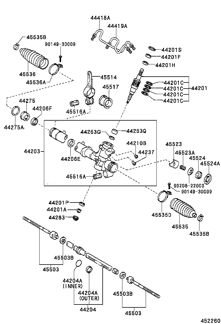 Enlace del mecanismo de dirección