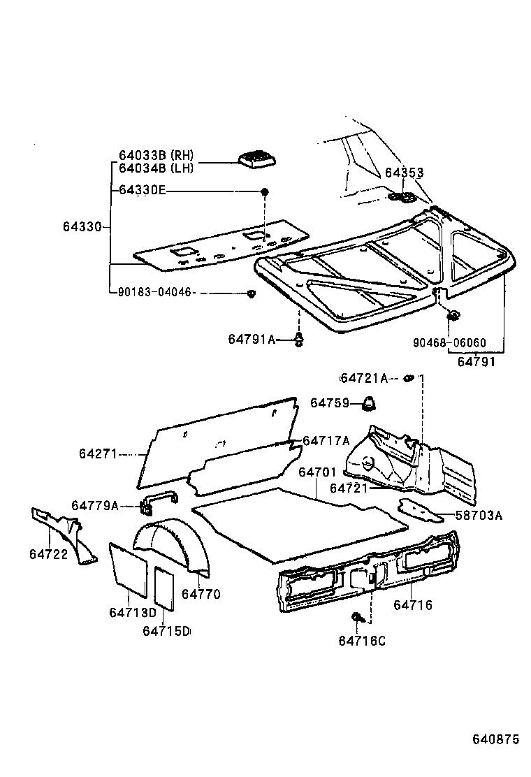 Package Tray Panel & Luggage Compartment Mat