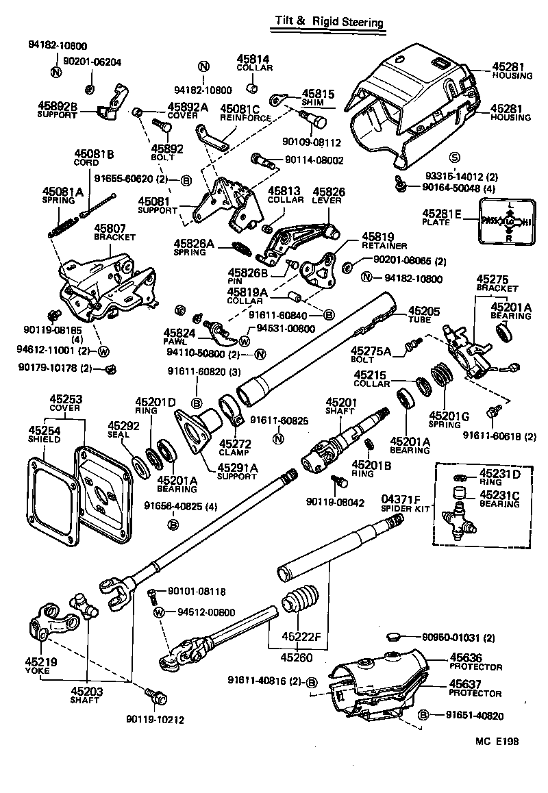 Steering Column & Shaft