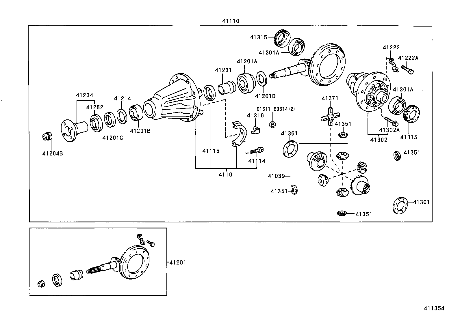 Rear Axle Housing Differential