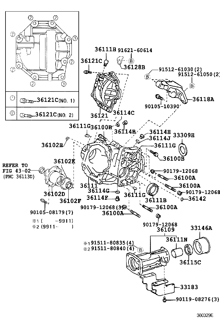 Transfer Case & Extension Housing