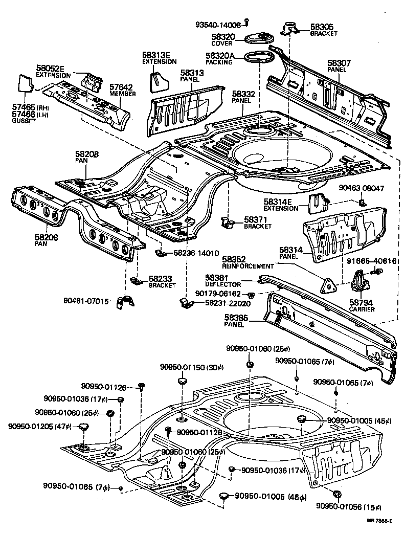 Floor Pan & Lower Back Panel