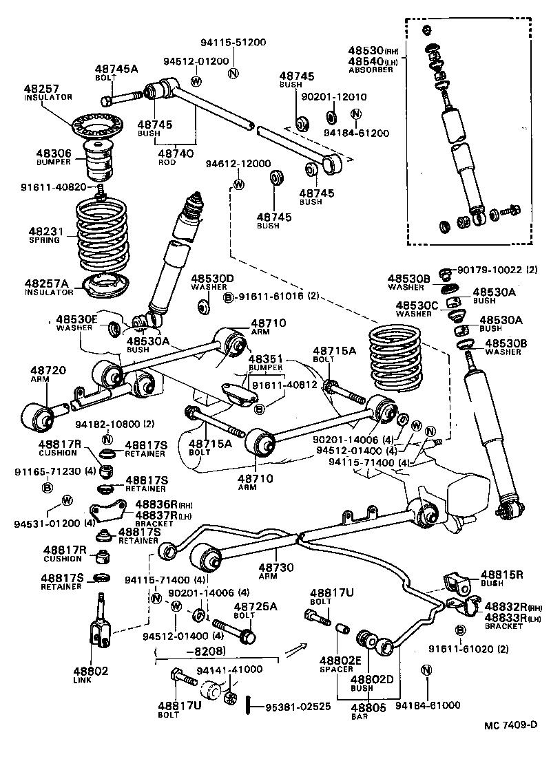 Rear Spring & Shock Absorber